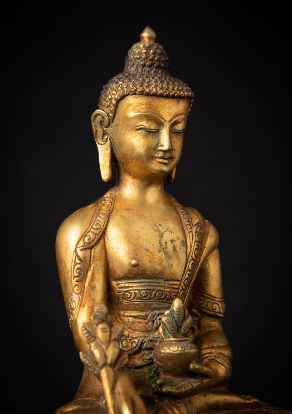 Old bronze Nepali Medicine Buddha